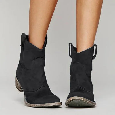 Marlowe | Damen Winter Vintage Western Stiefeletten