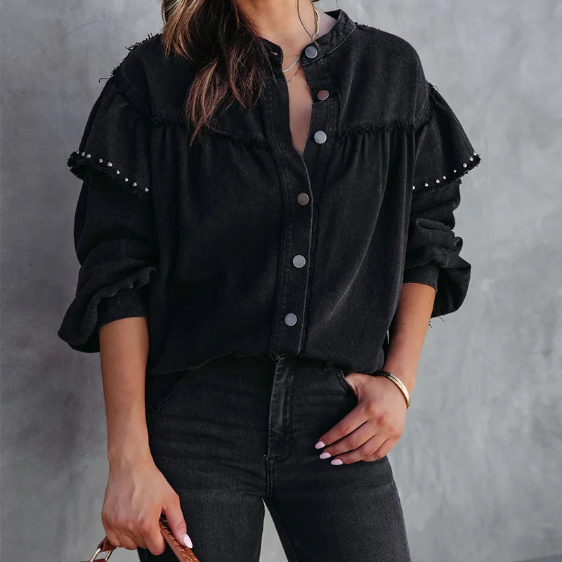 Serenity Denim-Bluse