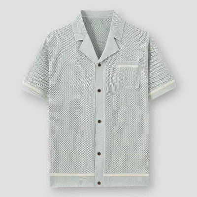 Sky Madrid Greeley Hollow Knit Polo Shirt