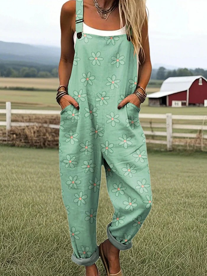 Noëlle | Jumpsuit with Vintage Floral Print