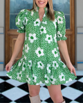 Catherine Blumen-Minikleid