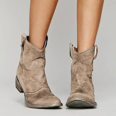 Marlowe | Damen Winter Vintage Western Stiefeletten