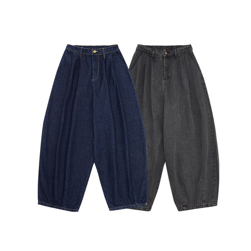 Retro Lässige Weite Jeans