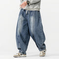 Japanische Retro Machete Denim Lockere Weitbein-Harem-Hose