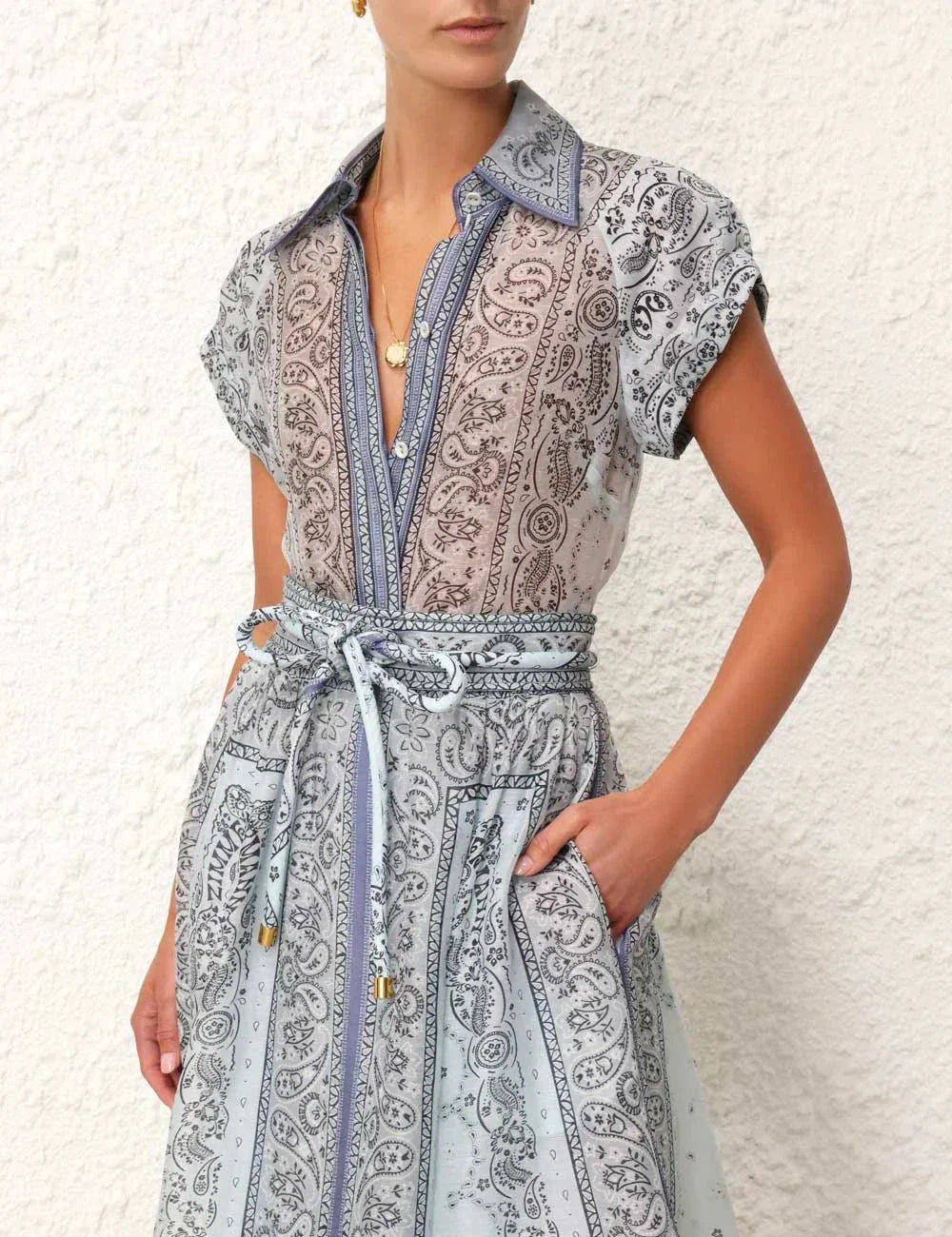 Adele™ - Boho-Druck Zweiteiliges Set