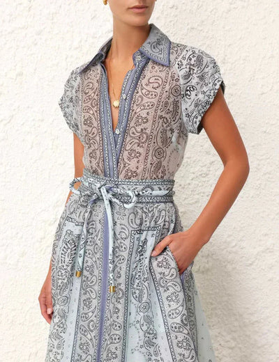 Adele™ - Boho-Druck Zweiteiliges Set