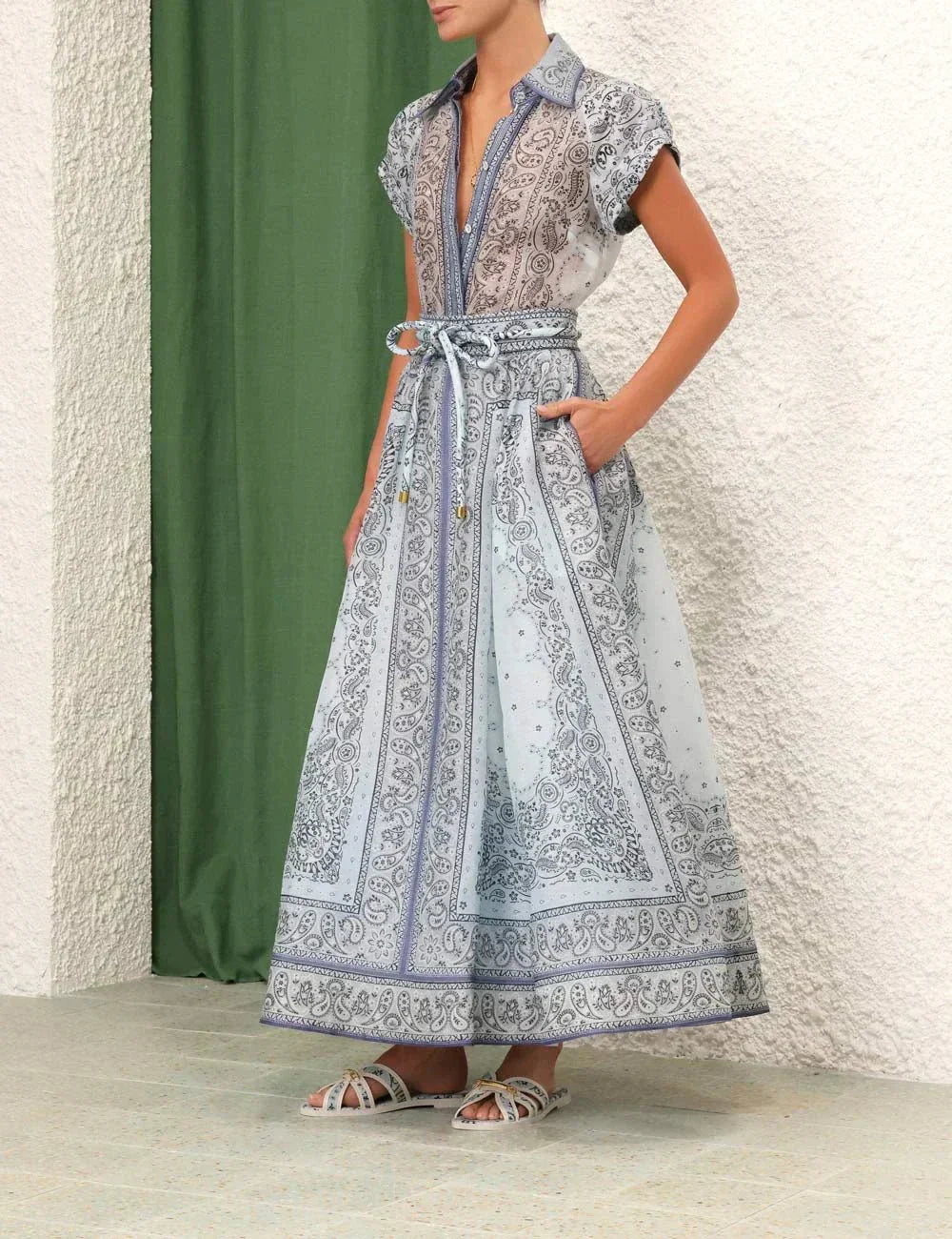 Adele™ - Boho-Druck Zweiteiliges Set