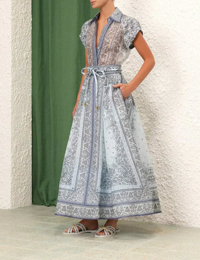 Adele™ - Boho-Druck Zweiteiliges Set