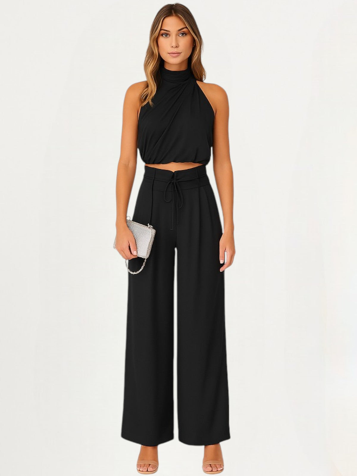 Luna Seide Sommer Zweiteiliges Set