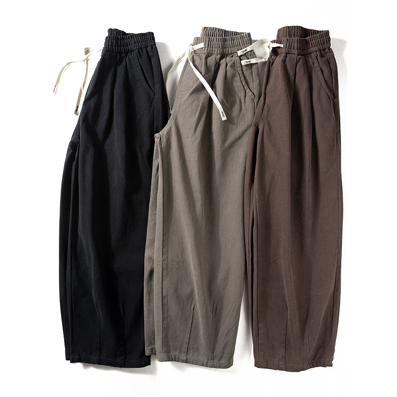 Japanische Retro Lockere Weite Hosen