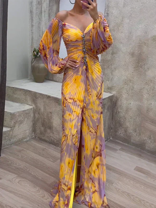 Selina | Elegantes V-Ausschnitt-Kleid