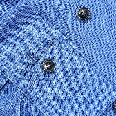 Herren Sommermode Slub-Leinen Langarmhemd
