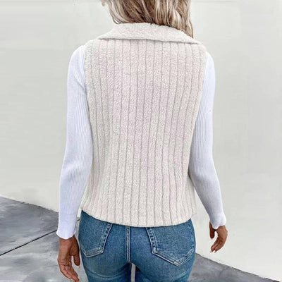 Einfarbiger Freizeit-Cardigan