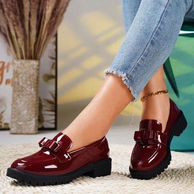 Brooklyn Leder Schleifen-Loafer