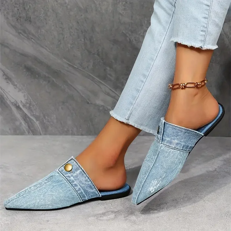 Valden Denim Muse Mules