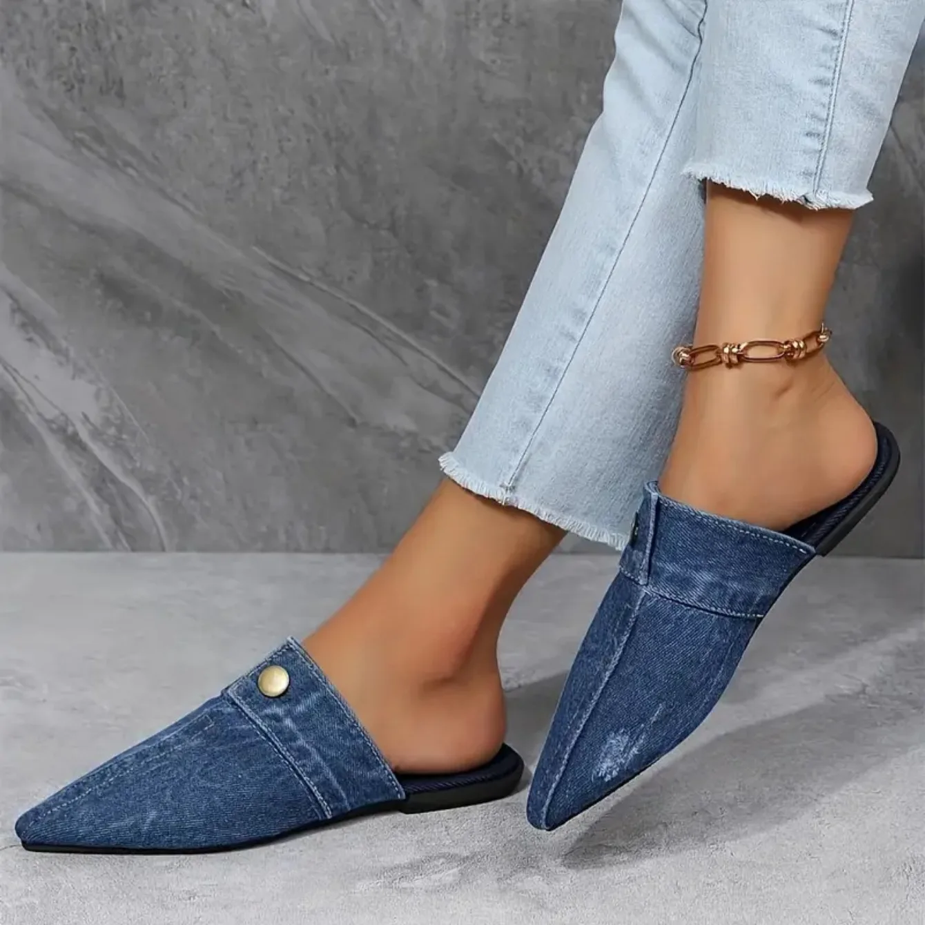 Valden Denim Muse Mules