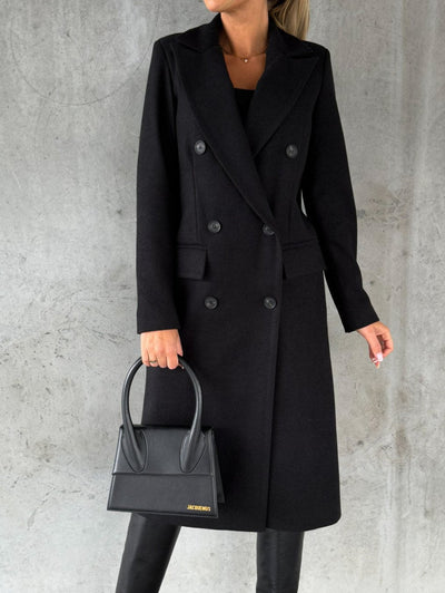 KATE | Wollmantel Langschnitt Damen