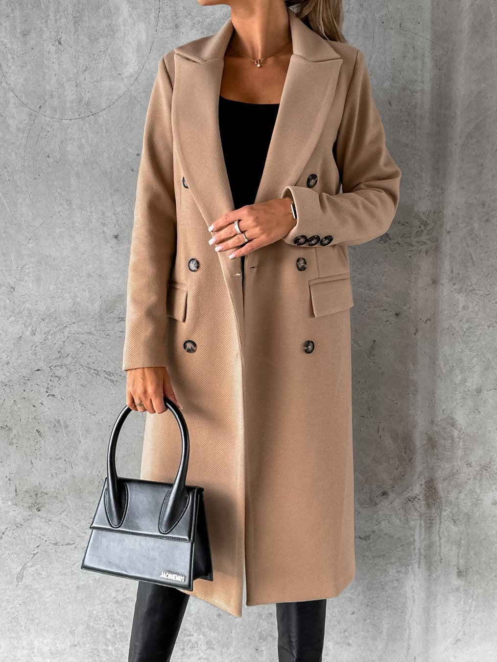 KATE | Wollmantel Langschnitt Damen