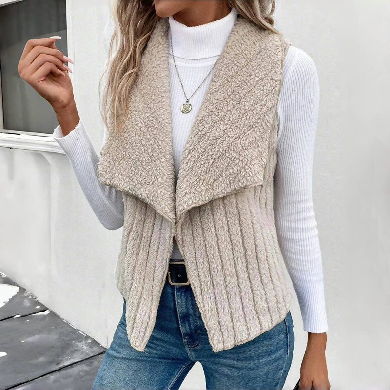 Einfarbiger Freizeit-Cardigan