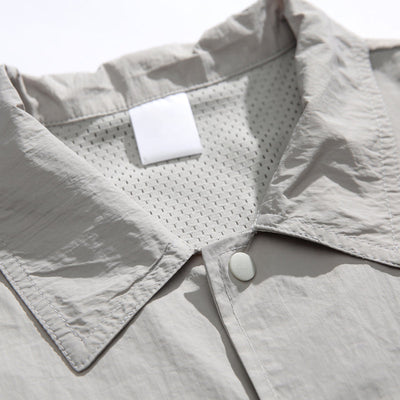 Japanisches Retro Mehrfach-Taschen Patchwork Lockere T-Shirt