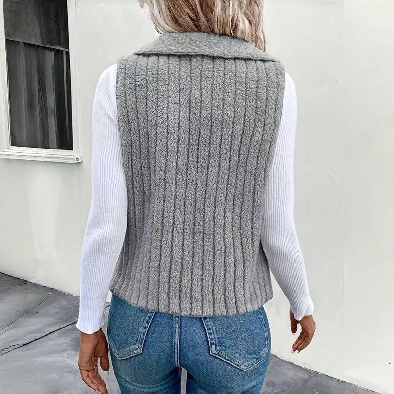 Einfarbiger Freizeit-Cardigan