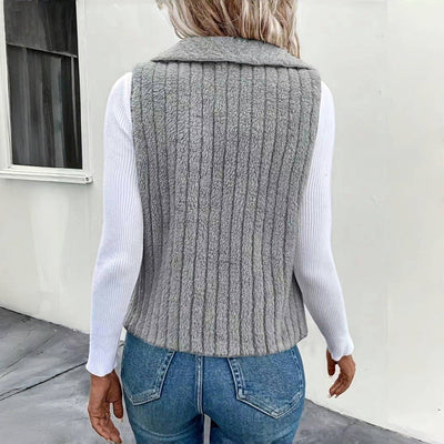 Einfarbiger Freizeit-Cardigan