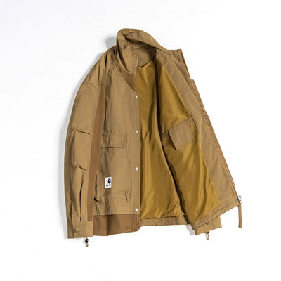 Stehkragen Fake Zweiteiliger Lockere Jacke