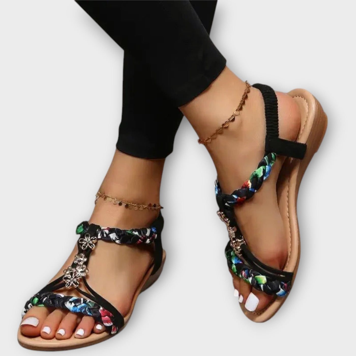 Bequeme Damen Sandalen im Bohemian Stil