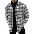 Herren Mischgewebe Revers Einreiher Jacke
