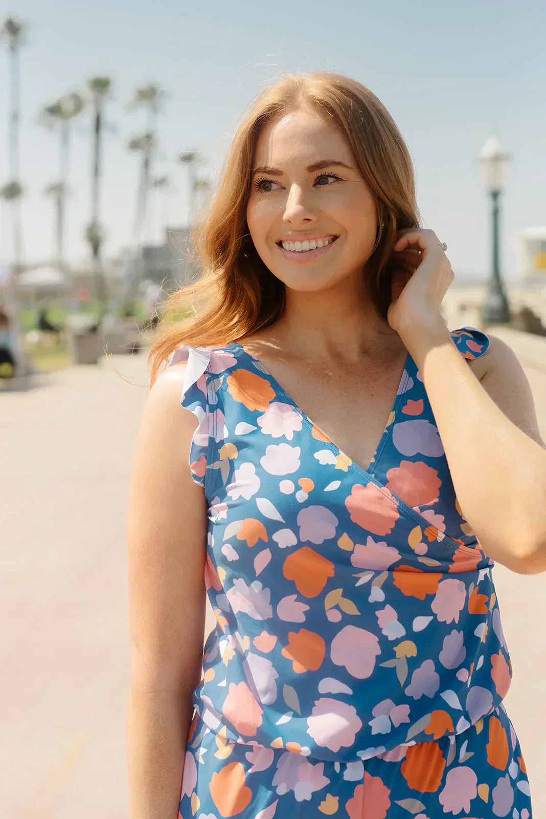 Sophie | Swimsuit with Ruffles and Built-in Bra