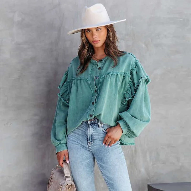 Serenity Denim-Bluse