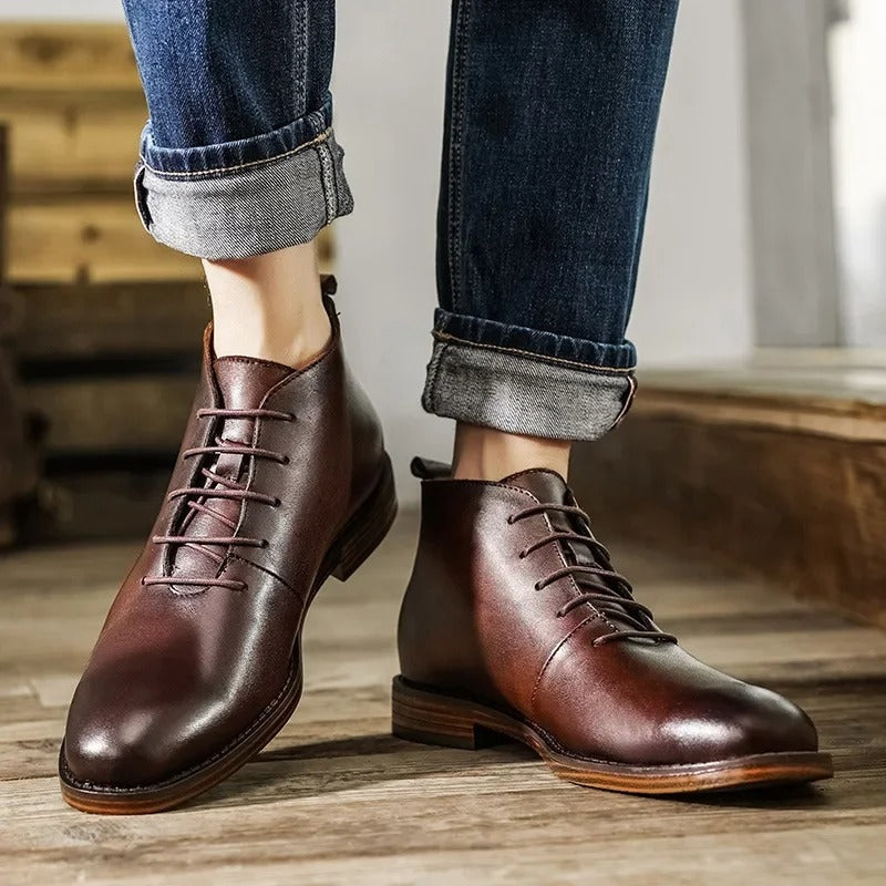 Camden Handgefertigte Leder-Ankle Boots