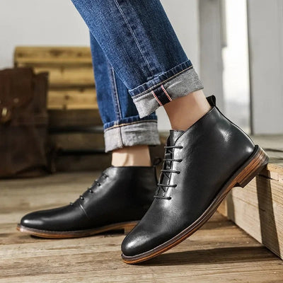 Camden Handgefertigte Leder-Ankle Boots