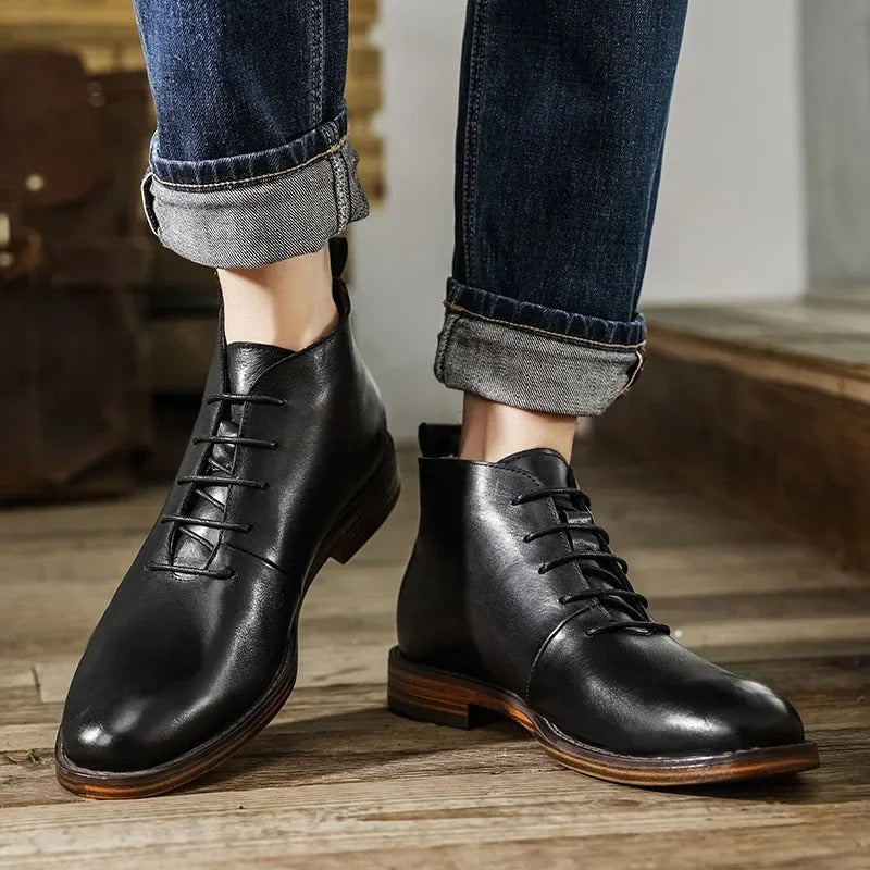 Camden Handgefertigte Leder-Ankle Boots