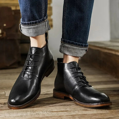 Camden Handgefertigte Leder-Ankle Boots
