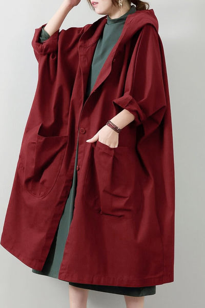 Einheitsgröße Oversized Wasserabweisende Windjacke