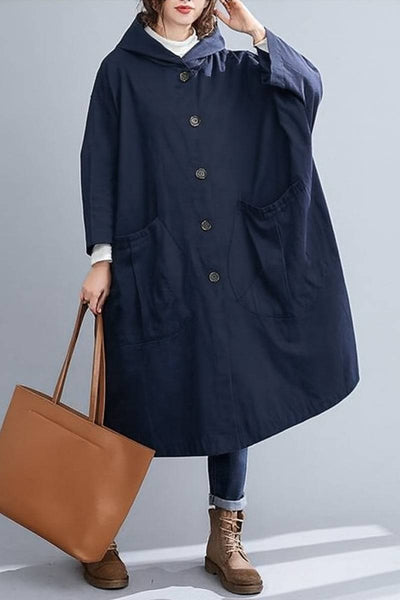 Einheitsgröße Oversized Wasserabweisende Windjacke