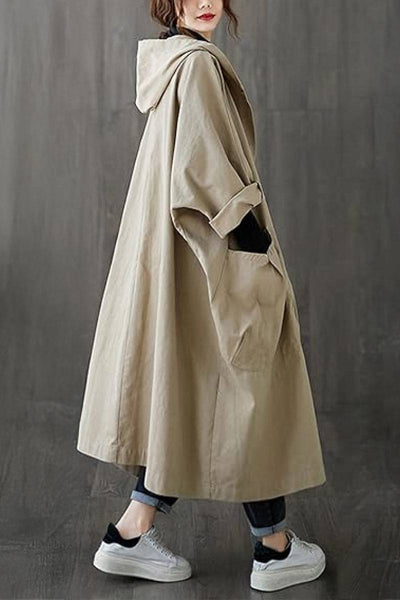 Einheitsgröße Oversized Wasserabweisende Windjacke