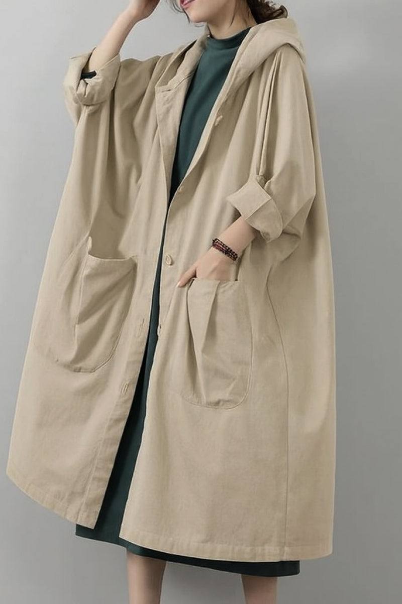 Einheitsgröße Oversized Wasserabweisende Windjacke