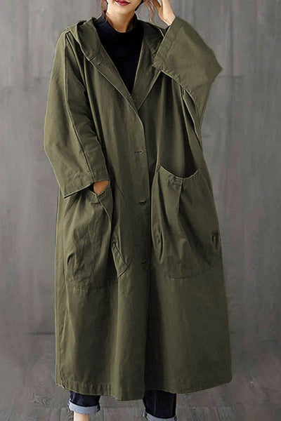 Einheitsgröße Oversized Wasserabweisende Windjacke