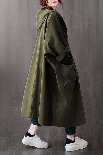 Einheitsgröße Oversized Wasserabweisende Windjacke
