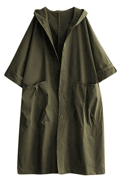 Einheitsgröße Oversized Wasserabweisende Windjacke