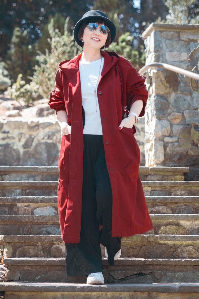 Einheitsgröße Oversized Wasserabweisende Windjacke