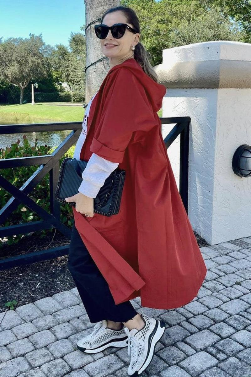 Einheitsgröße Oversized Wasserabweisende Windjacke