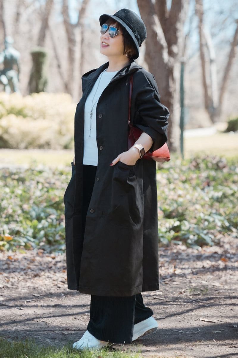 Einheitsgröße Oversized Wasserabweisende Windjacke