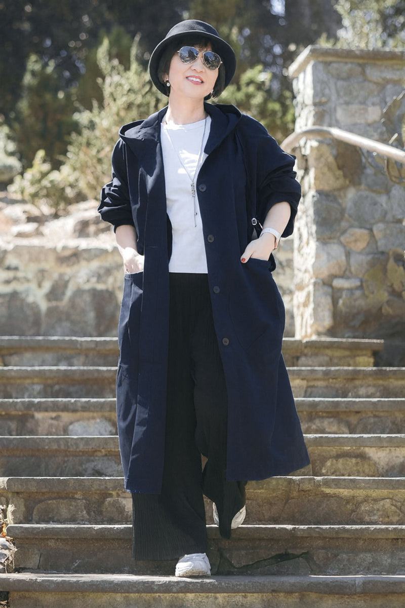Einheitsgröße Oversized Wasserabweisende Windjacke