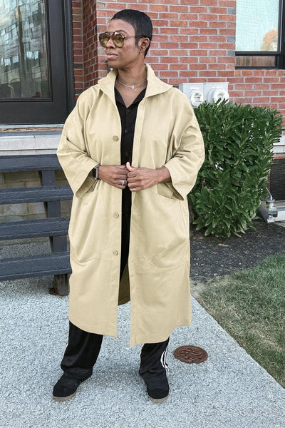 Einheitsgröße Oversized Wasserabweisende Windjacke