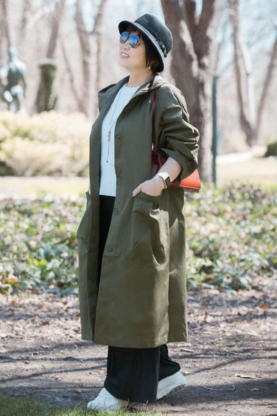 Einheitsgröße Oversized Wasserabweisende Windjacke