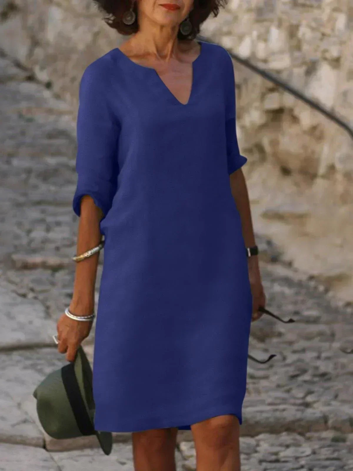 JOSETTE – Elegantes Kleid mit V-Ausschnitt