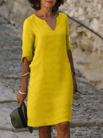 JOSETTE – Elegantes Kleid mit V-Ausschnitt